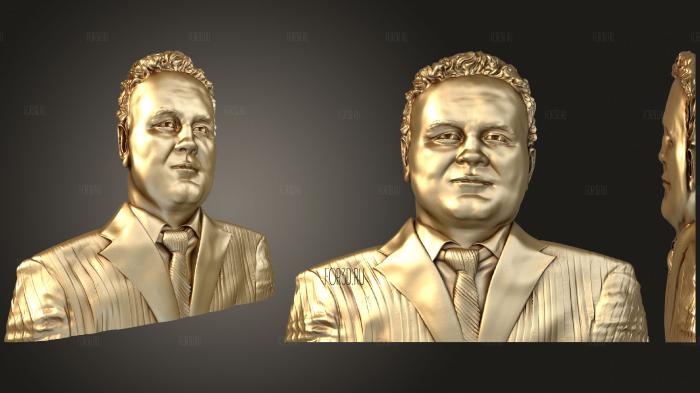 Портрет мужчины 3d stl модель для ЧПУ