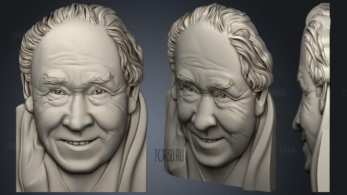 Портрет Юрий Ицков 3d stl модель для ЧПУ