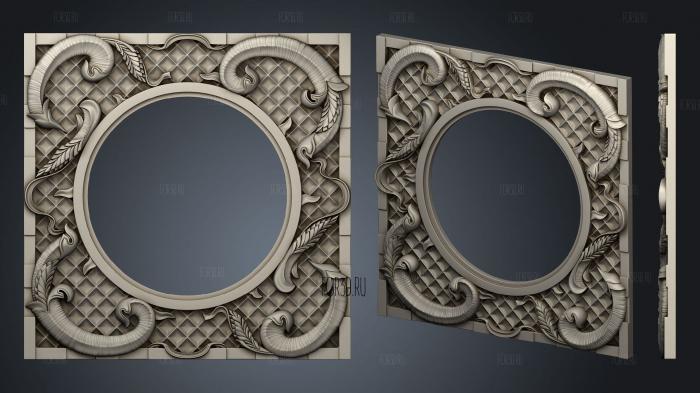 Cornucopia frame 3d stl for CNC