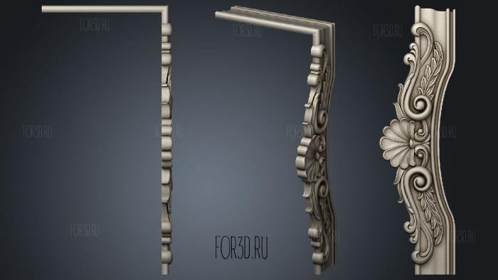 Рама резная с короной 3d stl модель для ЧПУ