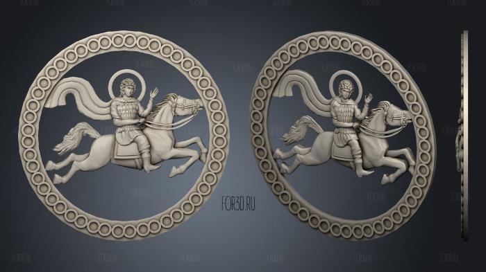 Rosette Byzantine ornament 3d stl for CNC