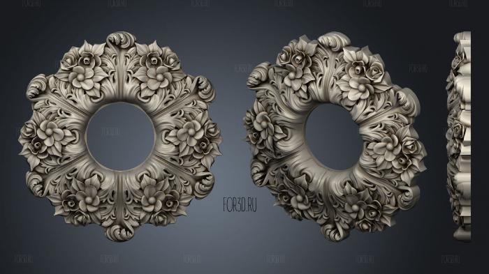 Ceiling decor for chandeliers 3d stl for CNC