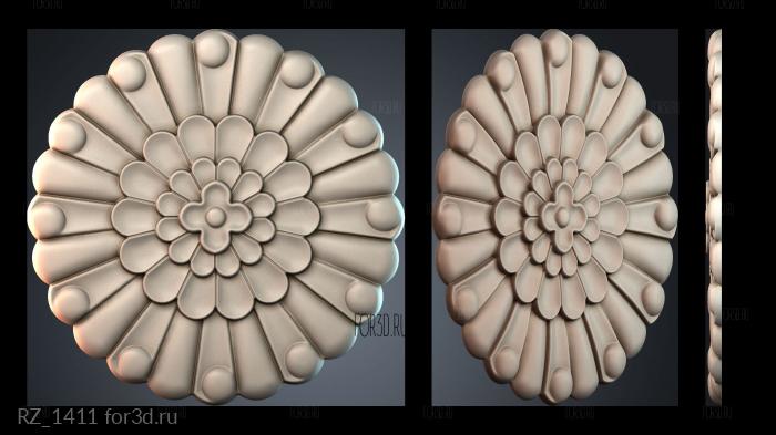 RZ_1411 3d stl for CNC