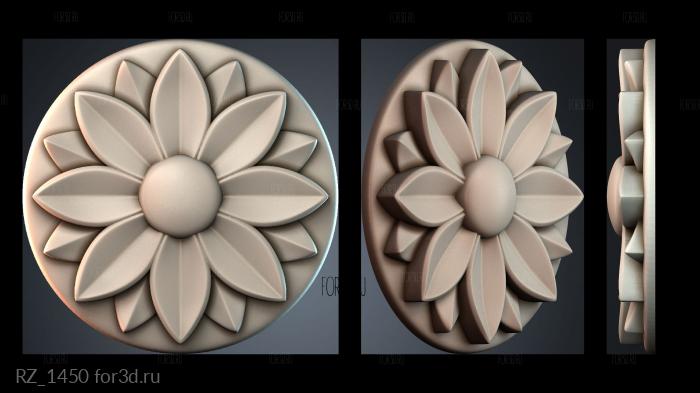 RZ_1450 3d stl модель для ЧПУ