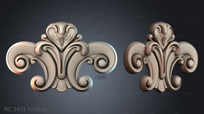 RZ_1451 3d stl модель для ЧПУ