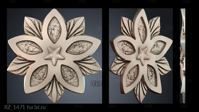 RZ_1471 3d stl for CNC
