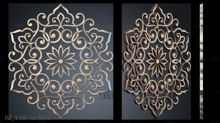 RZ_1480 3d stl модель для ЧПУ