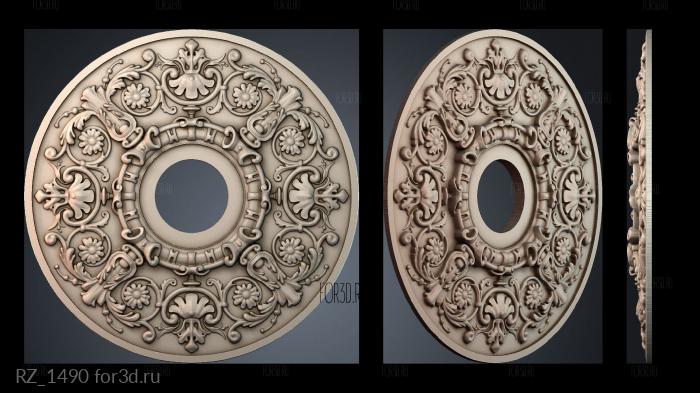 RZ_1490 3d stl модель для ЧПУ