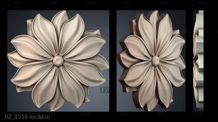 RZ_1518 3d stl for CNC