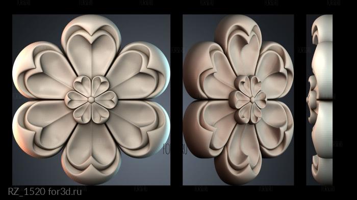 RZ_1520 3d stl for CNC