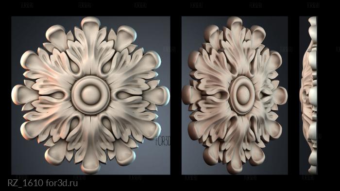 RZ_1610 3d stl for CNC