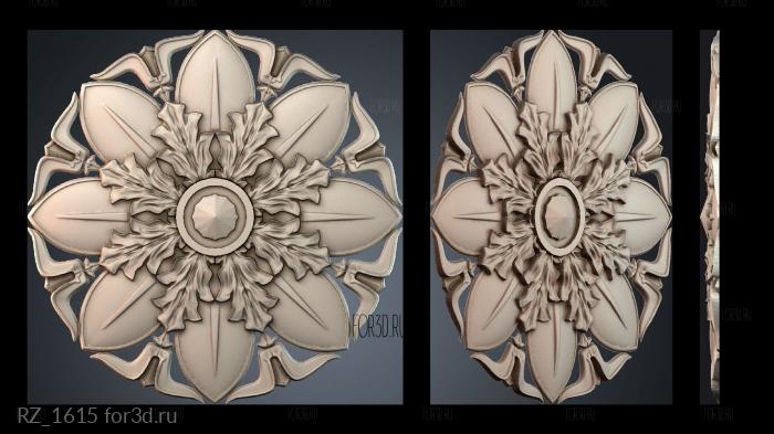 RZ_1615 3d stl for CNC