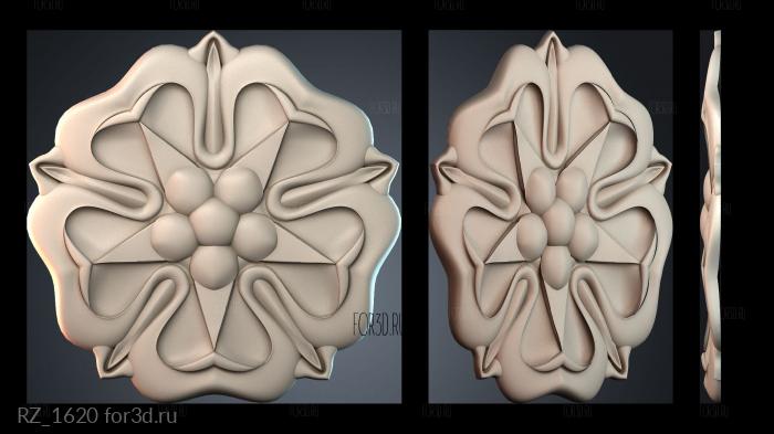 RZ_1620 3d stl for CNC