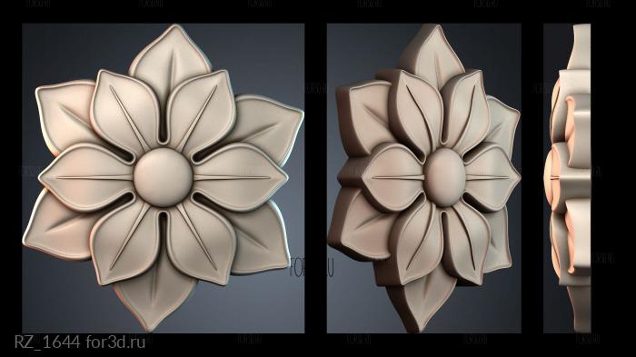 RZ_1644 3d stl for CNC