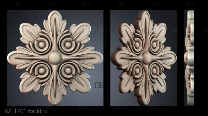 RZ_1701 3d stl for CNC