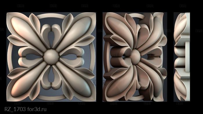 RZ_1703 3d stl for CNC