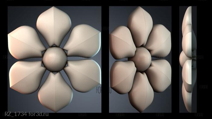 RZ_1734 3d stl for CNC