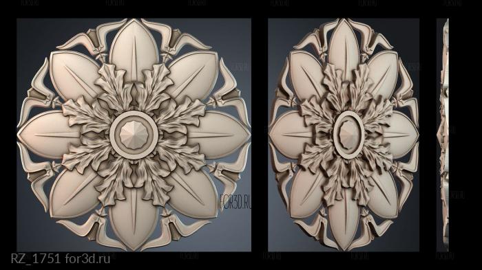 RZ_1751 3d stl for CNC