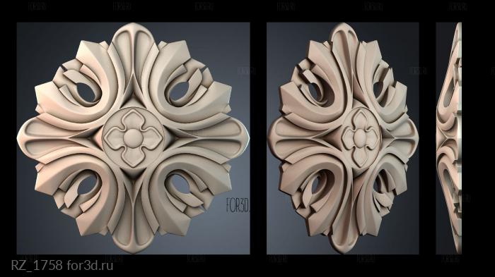 RZ_1758 3d stl for CNC