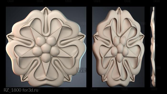 RZ_1800 3d stl for CNC