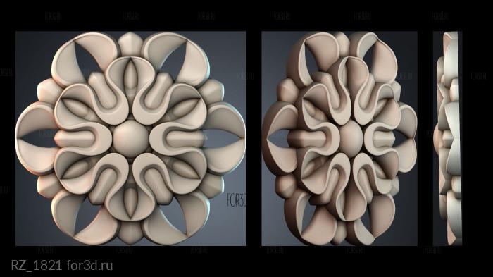 RZ_1821 3d stl for CNC