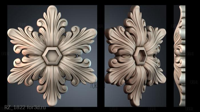 RZ_1822 3d stl for CNC