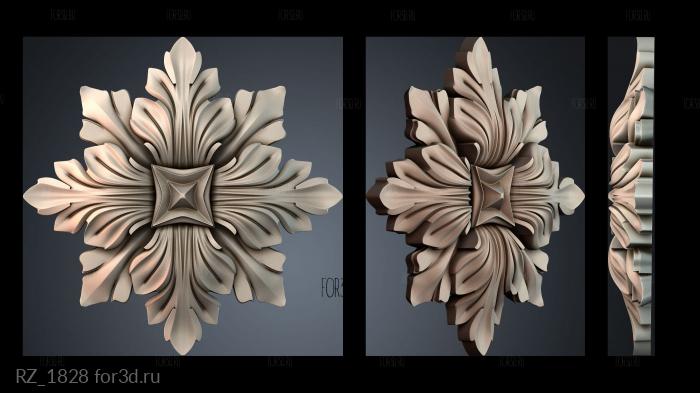 RZ_1828 3d stl for CNC