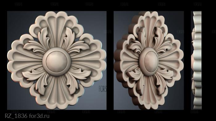 RZ_1836 3d stl for CNC