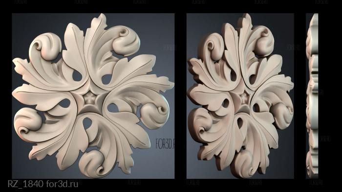 RZ_1840 3d stl for CNC
