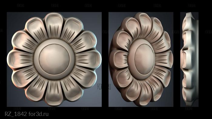 RZ_1842 3d stl for CNC