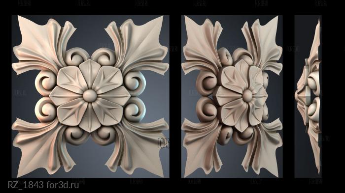 RZ_1843 3d stl for CNC