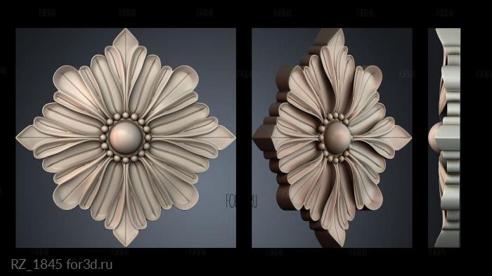 RZ_1845 3d stl for CNC