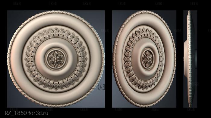 RZ_1850 3d stl for CNC