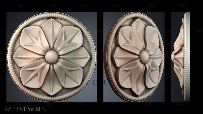 RZ_1851 3d stl for CNC