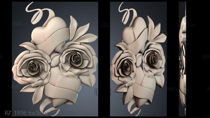 RZ_1858 3d stl for CNC