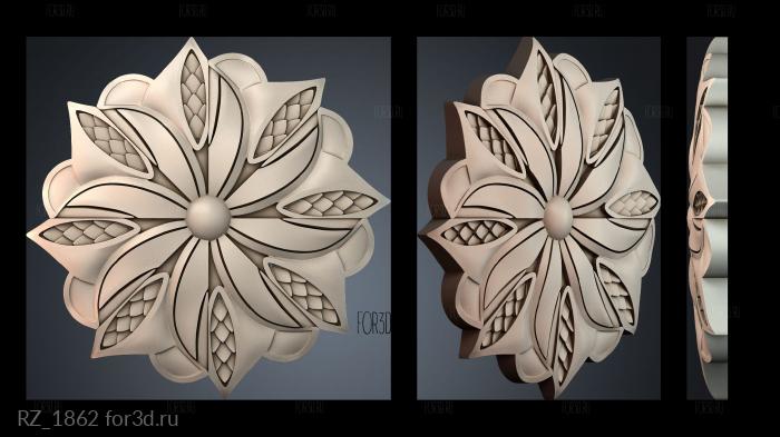 RZ_1862 3d stl for CNC