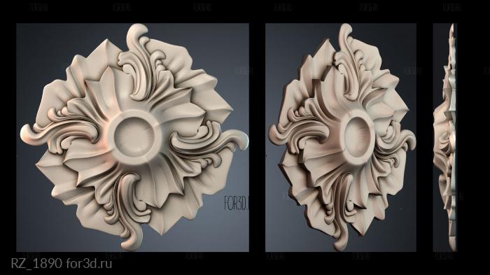 RZ_1890 3d stl for CNC
