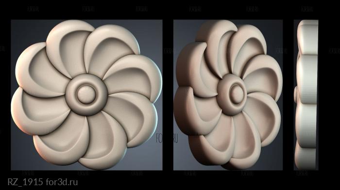 RZ_1915 3d stl for CNC