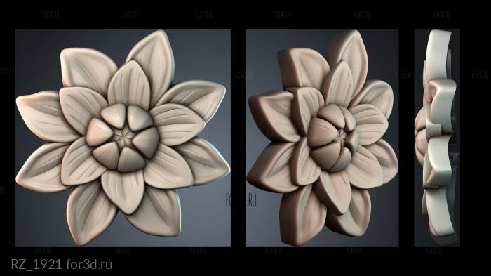 RZ_1921 3d stl for CNC