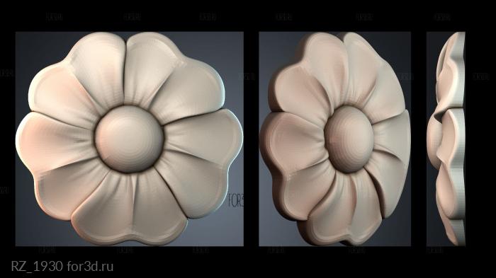 RZ_1930 3d stl for CNC