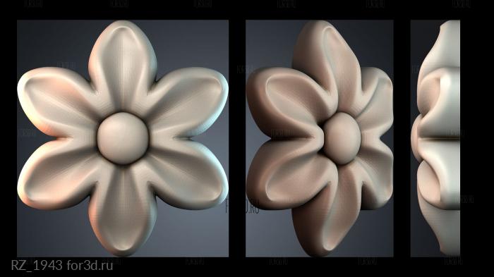 RZ_1943 3d stl for CNC