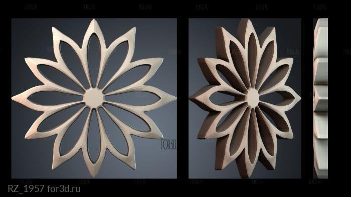 RZ_1957 3d stl for CNC