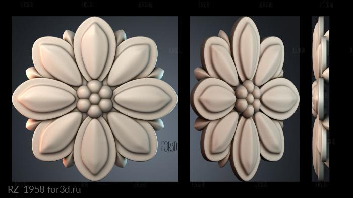 RZ_1958 3d stl for CNC