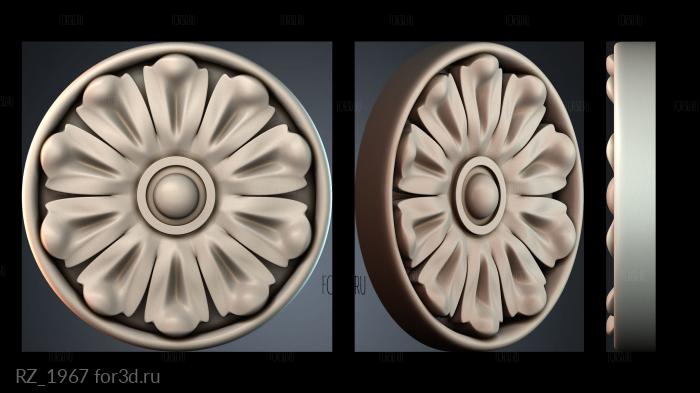 RZ_1967 3d stl for CNC