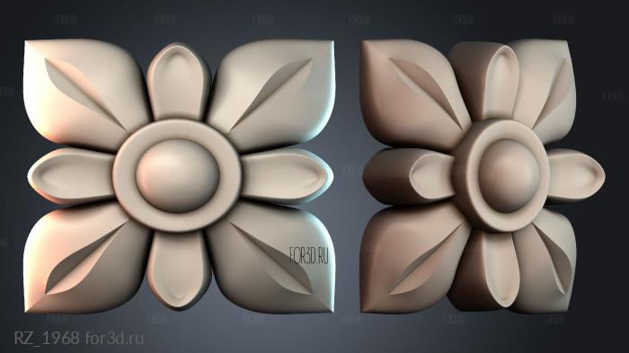 RZ_1968 3d stl for CNC