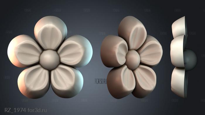 RZ_1974 3d stl for CNC