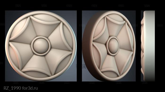 RZ_1990 3d stl for CNC