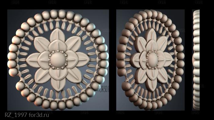 RZ_1997 3d stl for CNC