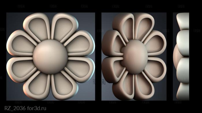 RZ_2036 3d stl for CNC