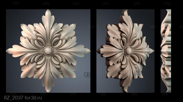 RZ_2037 3d stl for CNC